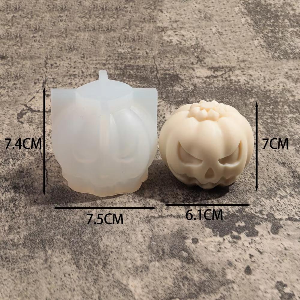 3D Pumpkin Ghost Aromatherapy Candle Silicone Molds DIY Halloween Horror Pumpkin Gypsum Wax Mold Resin Crafts Accessories