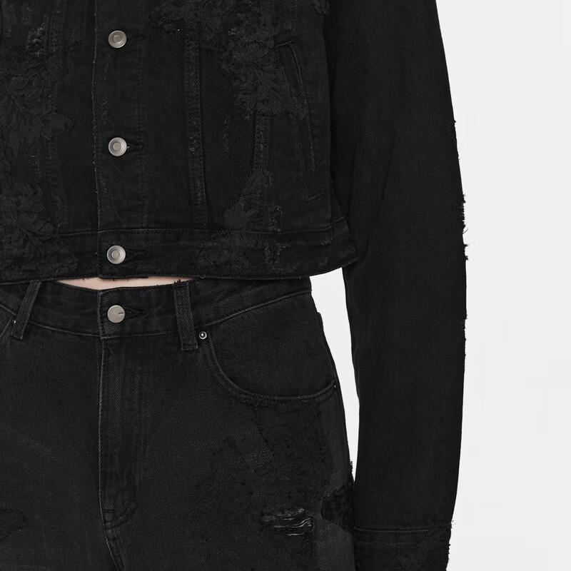 JNBY Women's Lapel Collar Denim Jacket