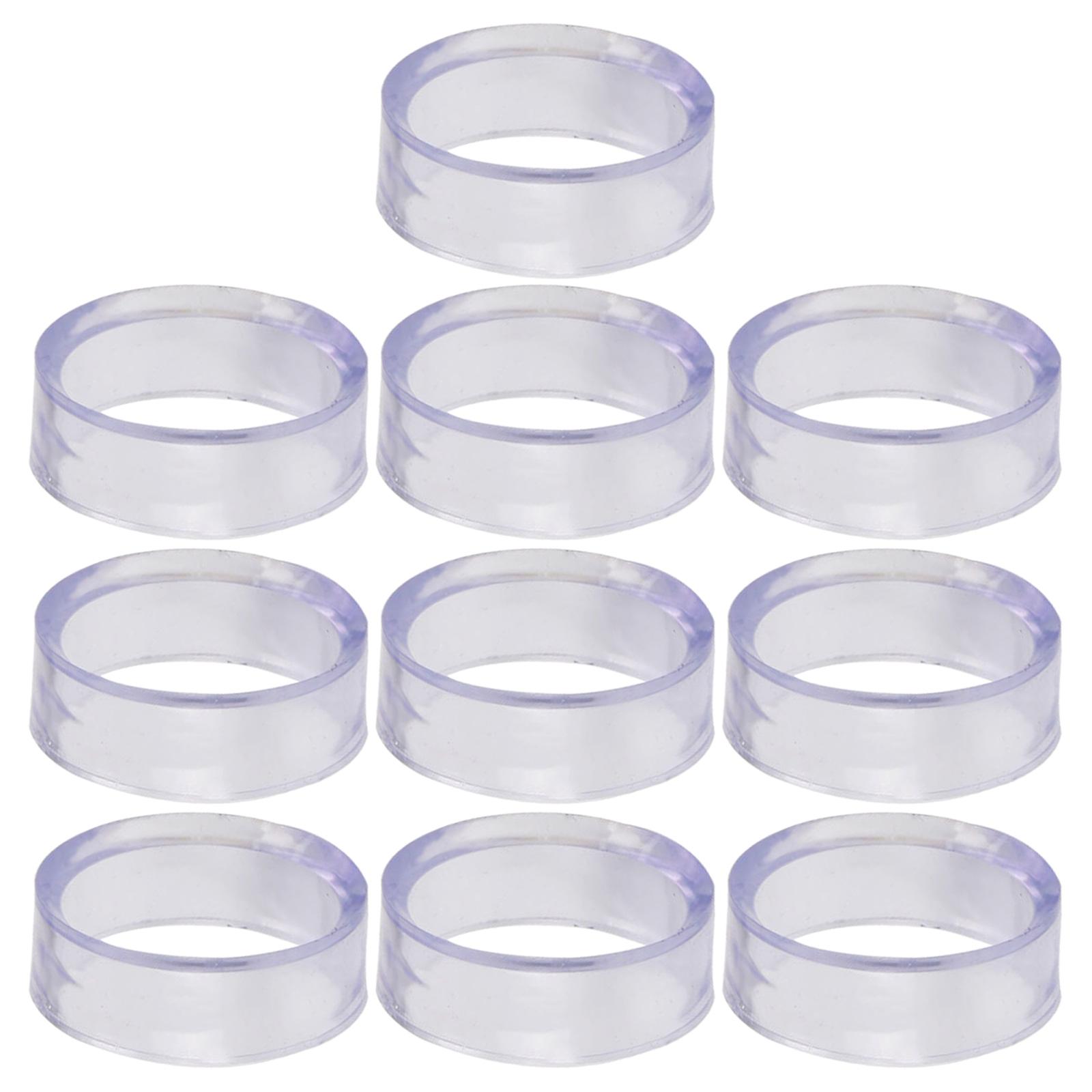 

10 шт. Подставка для бейсбольных мячей Прозрачные кольца Подставка для сферы Круглая пластиковая подставка-держатель для гольфа, бейсбола, софтбола L