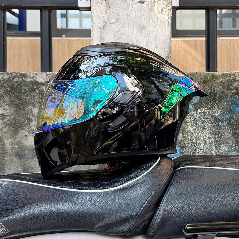 Motorcycle Helmets Men's and Women's Uncovered Helmets Winter Locomotive Helmets Four Seasons Bluetooth Riding