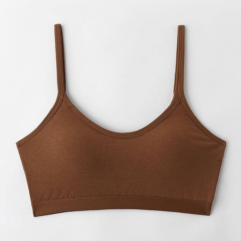 Yumei 116 Women's Padded U-back Bandeau Crop Top - Sexy Sleeveless Tank