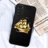 Vintage Compass Illustration Phone Case For Motorola G85 Edge 50 G24 G35 G14 G04 40 G72 G34 G G54 G13 G32 5G Black