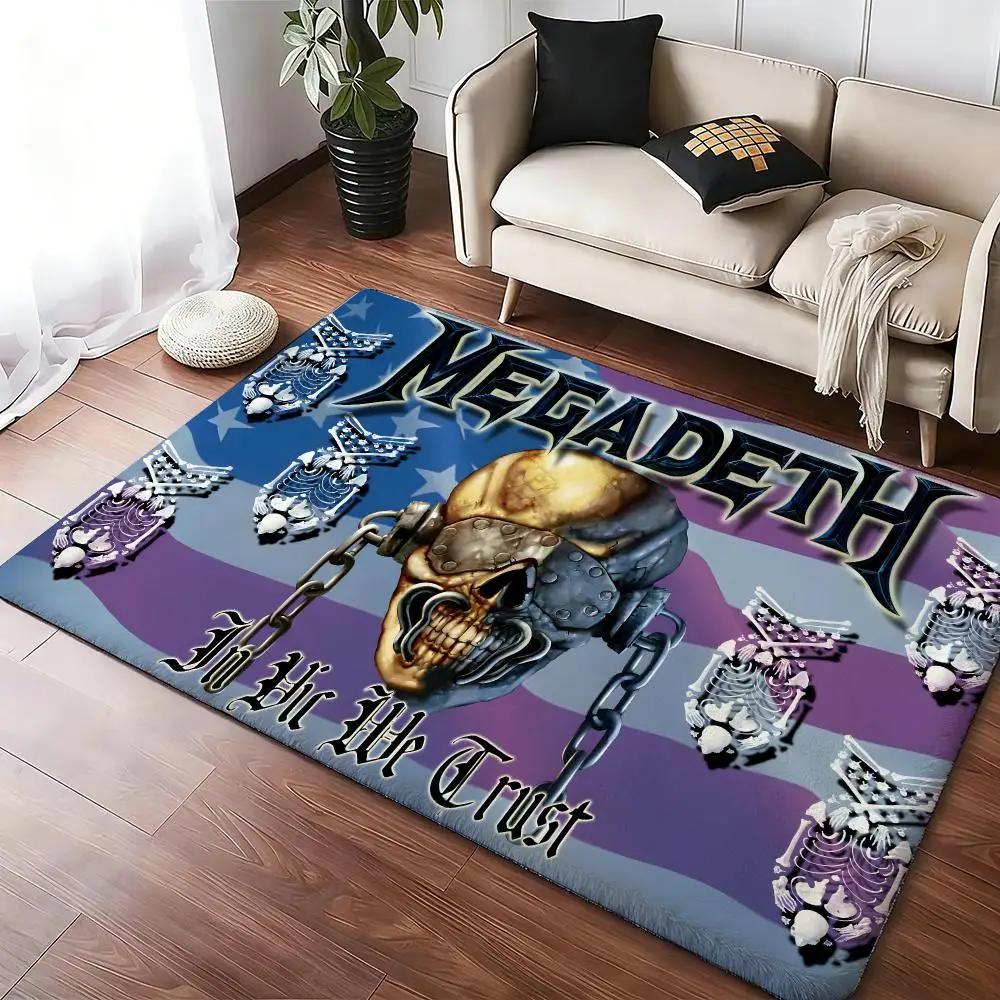 Rock Music Floor Mat Soft Thickened Absorbent Non-Slip Bedroom Living Room Door Mat Home Decor Flannel Rugs