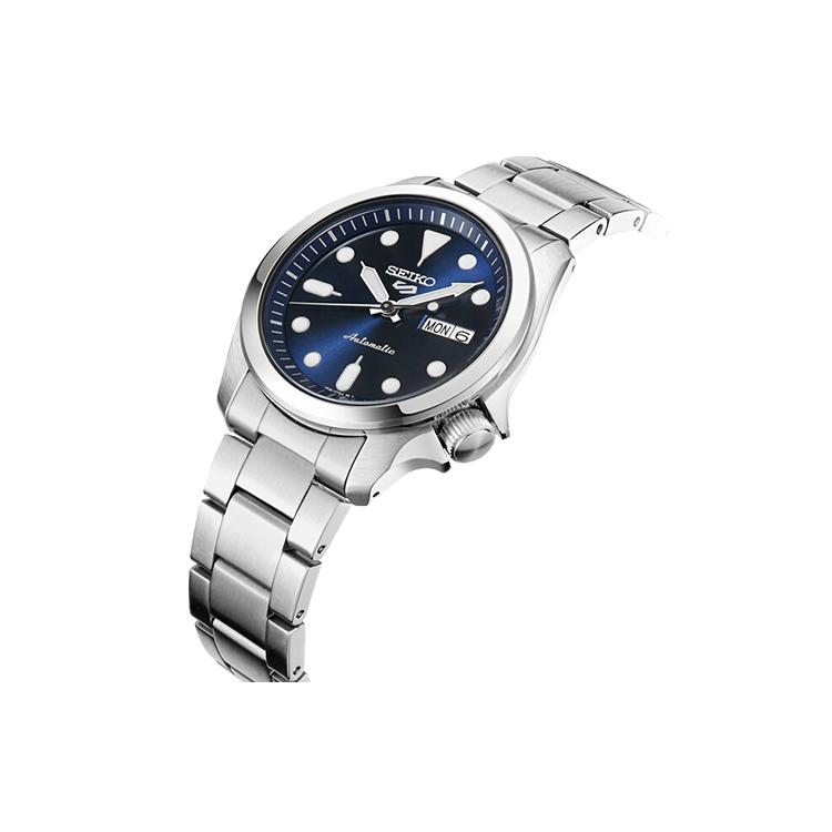 Seiko Mechanical Movement Stainless Steel Strap Watch Men's Watches Black Dial SRPE53K1