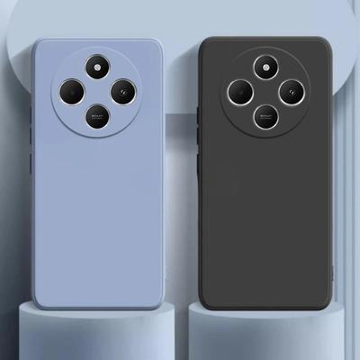 Xiaomi Redmi 14C Kılıfı Sıvı Silikon Düz Kılıf Redmi 14C Kılıfı TPU Düşmeye Karşı Telefon Koruyucu Kılıfı Redmi 14 C Kılıfı