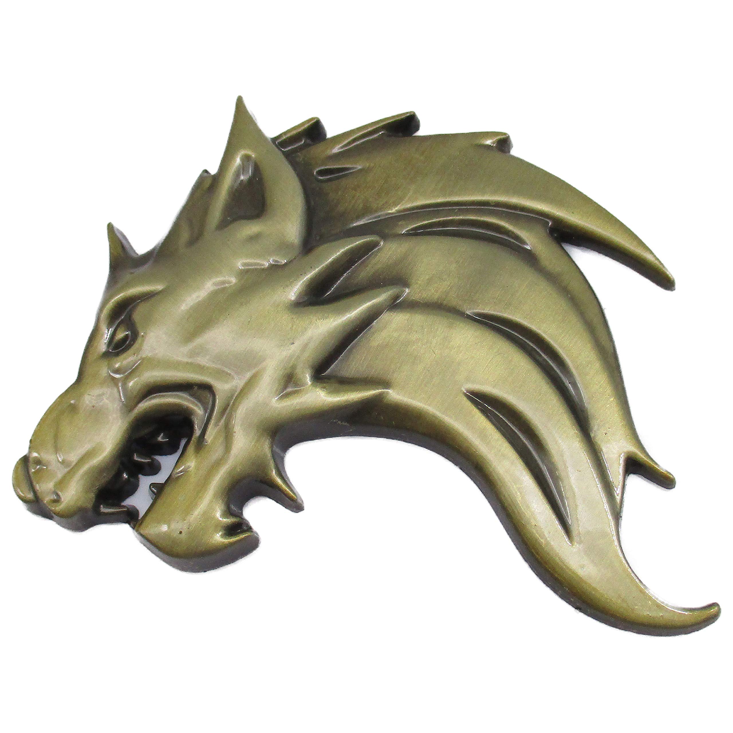 

Wolf 3D Metal Car Emblem / Sticker, Left / Right Orientation, Paste-on, Double Sided Tape Included