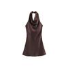 2026 Women Summer Halter Mini Dress Fashion Sexy Satin Backless Solid Female Elegant Street Party Dresses Clothing