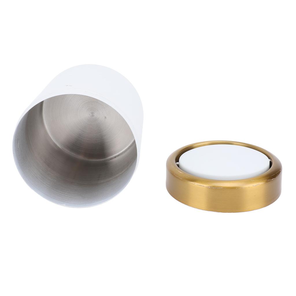 Desktop Trash Can Stainless Steel Stylish Desktop Waste Basket Small Garbage Can with Lid for