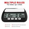 Professional Chess Clock Count Up Down Timer Multipurpose Digital Watch Portable Board Game Timer Clock for International Chess