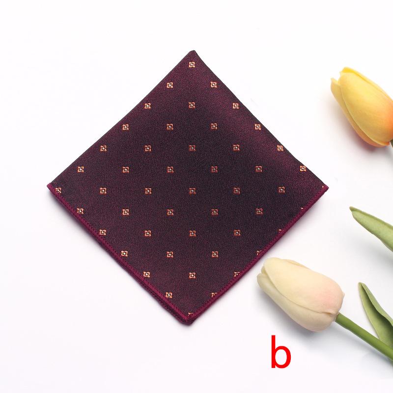 Striped Flower Type Men'S Suit Pocket Towel Men'S Business Retro Suit Chest Towel Small Square Towel