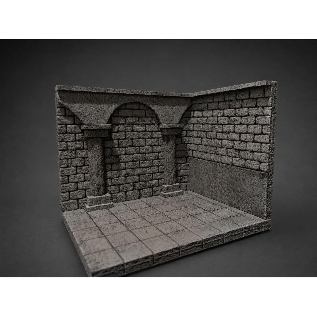 Used Diorama Base Dungeon Nendoroid Dragon Quest Gashapon Quest 160