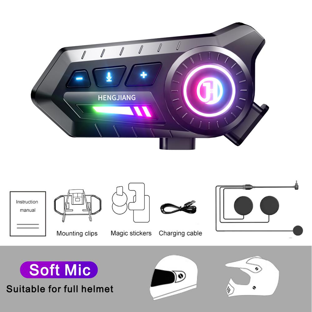 

X3 Мотоциклетный шлем Bluetooth-гарнитура Беспроводной мотоциклетный наушник Водонепроницаемый комплект для звонков в режиме громкой связи Супер долгое время ожидания Наушник soft mic