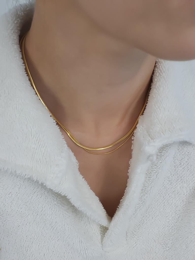 Douze Round Rope Double Line Snake Chain