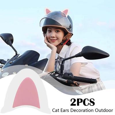 2pcs Universal Motorcycle Helmet Cat Ears Decoration Outdoor Sport DevilHorns Corner Motorcycle Helmet Decoration Accessories