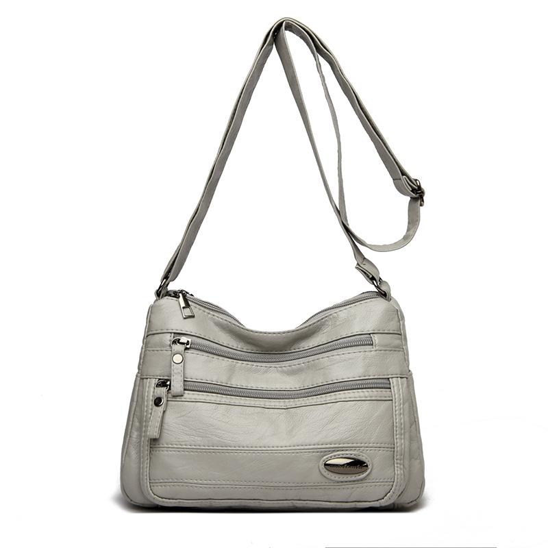 

Женская сумка через плечо с несколькими карманами, легкая сумка через плечо для матери светло-серый