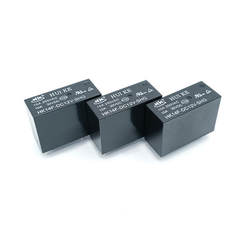 Huike Power Relay HK14F 5-Pin 10A, DC12V/5V/24V Changeover