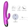 Purple Rabbit  Waterproof Usb Rechargeable 10 Modes Silicone Rabbit s