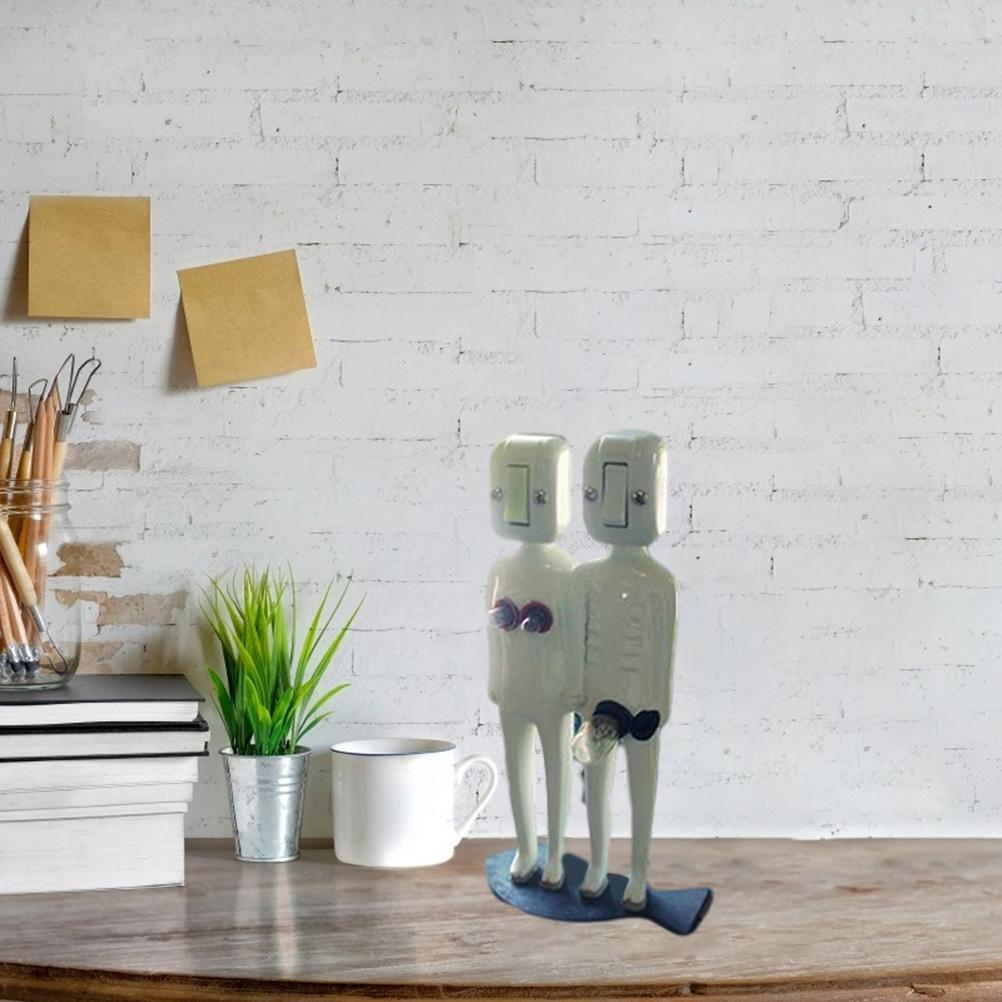 Novelty Table Lamp USB Funny Resin Human Body Desk Lamp Fun Reading Lamp for Living Room Bedroom Study Desk Home