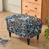 Pastoral Style Wing Chair Cover Stretch Spandex Backrest Armchair Cover Sofa Covers with Seat Cushion Covers Furniture Protector