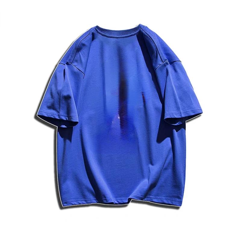 Bestseller Estivo GSM 500g T-shirt in Puro Cotone Resistente Girocollo Manica Corta Donna T-shirt Monocolore