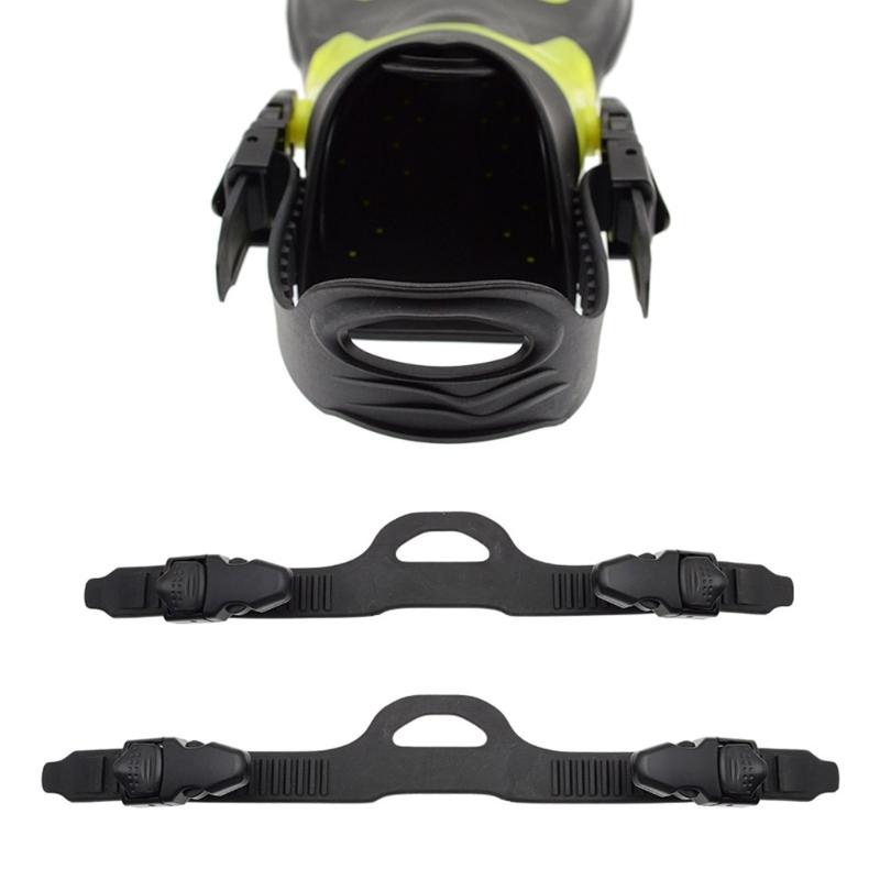 Quick Detaching Scubas Fin Straps Rubber Construction Flippers Straps Swimming Fin Belt for Any Foot Size Easy Installation