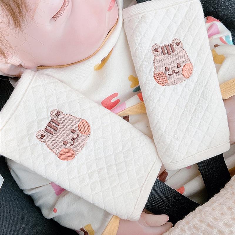 Baby Kinderwagen Zubehör Universal Infant Nette Schulter Gurt Abdeckung Brust Schutz Auto Sitz Fahrzeug Sicherheit Schulter Gurt Pad