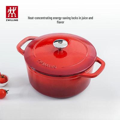 Runder Emaillierter Gusseisen-Topf