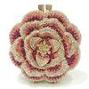 Blue Flower Diamond Multicolored Foral Evening Clutches Purse Luxury Crystal Women Metal Wedding Prom Handbags Rhinestone Bag