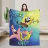 Alastor Hazbins Hotels Characters  Blanket Flannel Spring Autumn Radio Demon Portable Throw Blanket for Home Office Bedspread