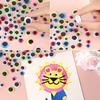 300pcs Wiggle Googly Eyes Self Adhesive for Craft Sticker Eyes 8mm To15mm Assorted Colors Round Plastic Crafts Eyes for DIY Arts