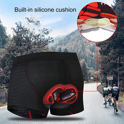 Moda de secado rápido espesar almohadilla de silicona pantalones cortos de ciclismo ropa de bicicleta de absorción de sudor