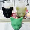 Cute Evil for Cat Animal Candle Mold 3D Abstract Resin Epoxy Casting Molds for Home Decor Ornament Aromatherapy Mold