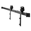 6FT Sliding Barn Door Hardware Kit for Single Sliding Barn Door Black