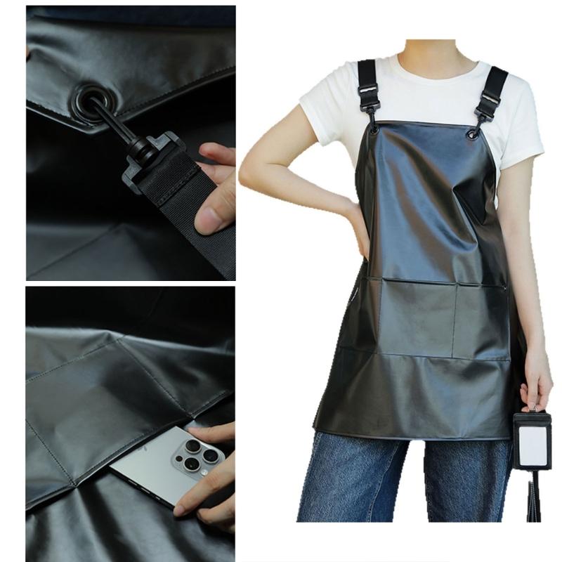 Easy To Clean TPU Kitchen Apron With Waterproof Design Pinny Protections For Chefs And Home Cooks