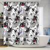 Modern Bathroom Shower Curtain Cats Print Waterproof Washable Decoration For Home Decor