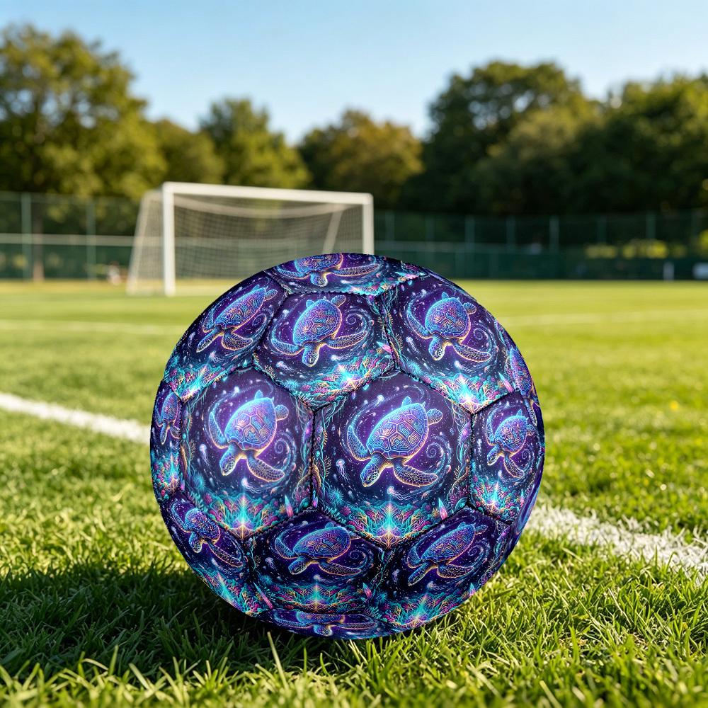 1pc Underwater Fantasy Theme Soccer Ball Football, Size 5, Lightweight PVC, Durable Outdoor Training Soccer Ball, Gift m61451