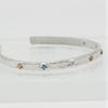 studio curve Stone bangle bracelet