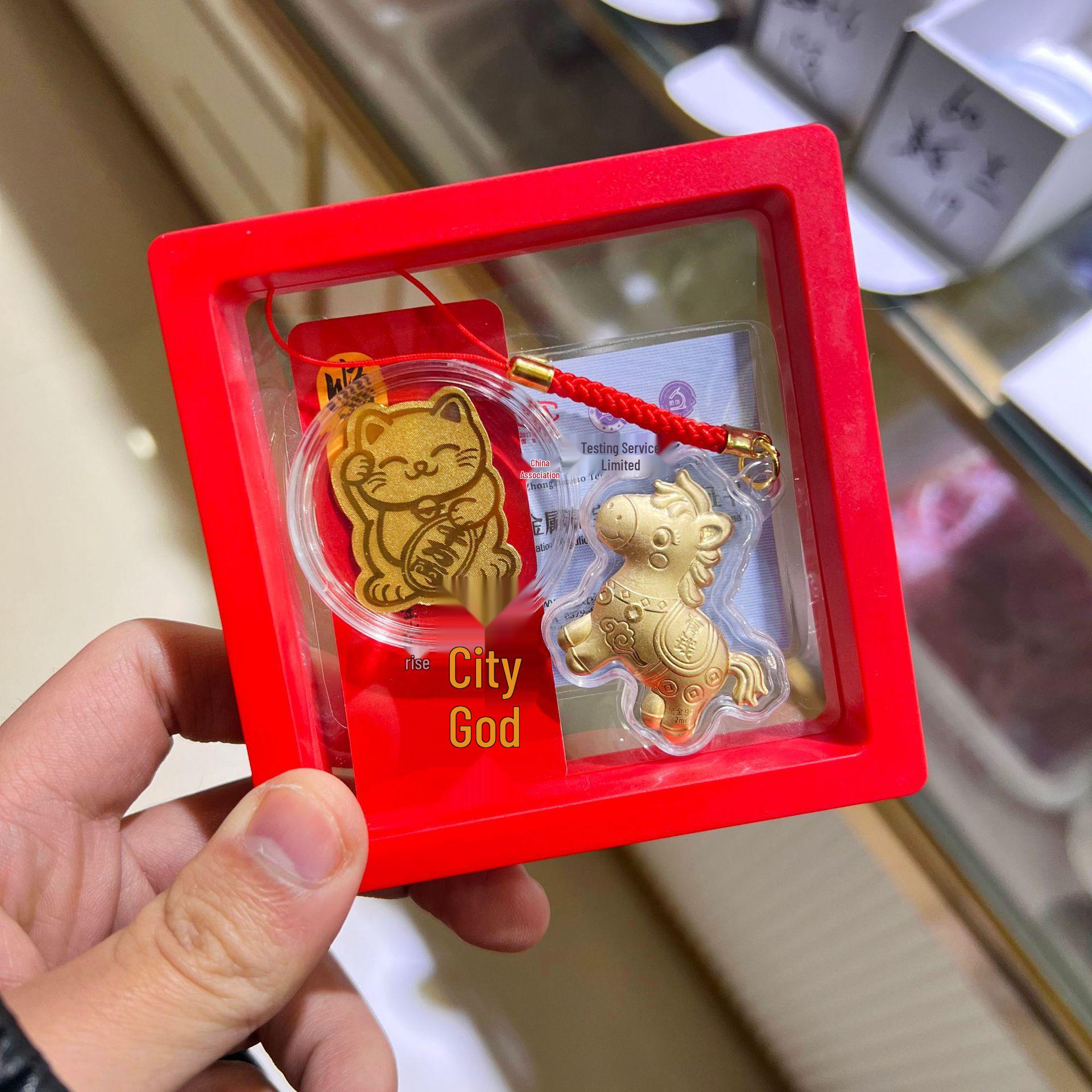 2026 Pure Gold 999 Mobile Phone Sticker - 2mg Gold with Adhesive Backing, Perfect Gift for a Friend’s Birthday, Brings Instant Wealth.