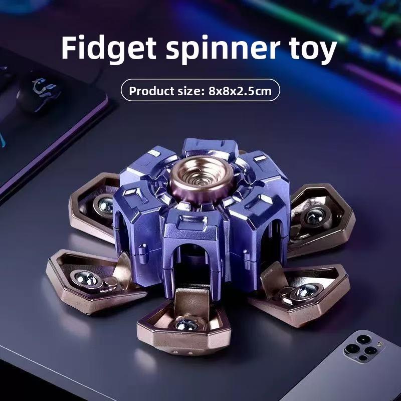 Creative Transforming Finger Gyroscope With Mechanical Deformation For Stress Relief And Gaming Fun