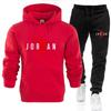 Men's 2025 Autumn/Winter Hooded Sweatshirt & Pants Set: Trendy Casual Sportswear 