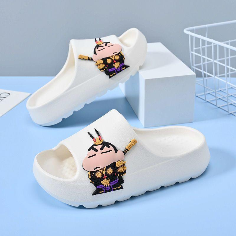 

Shinchan Crayon Versatile Themed Indoor Slippers For Kids Lightweight Breathable Nonslip Eva Footwear Available In Col Stylish White,3031