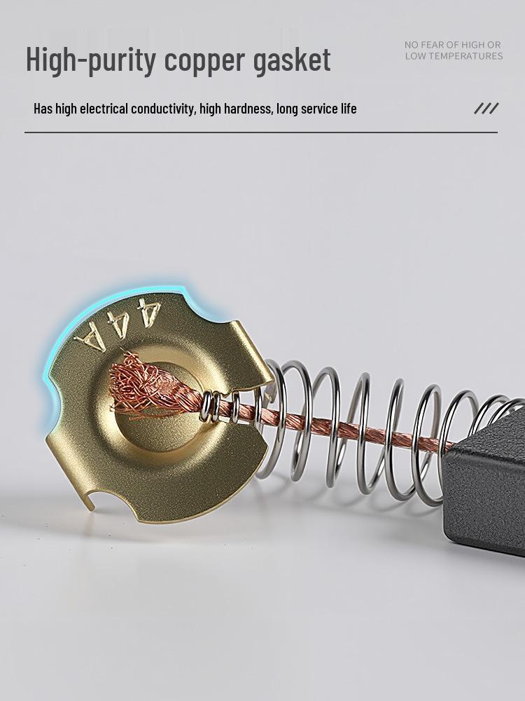 Electric Tool Carbon Brushes for Angle Grinder, Marble Cutter, Hand Drill, Hammer Cutter with Spring Brush Accessories