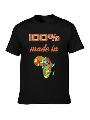 Brand TShirt Men 2019 Fashion Print T Shirt Men Made In Africa Map African Sporter Gymer Race National Customize Tee