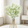 Simulated Baby's Breath Bouquet, 7-Fork Plastic Flowers for Living Room or Wedding Décor