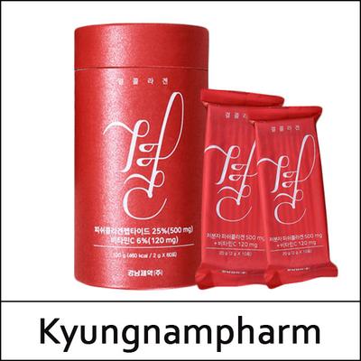 [Kyungnamfarm][LEMONA] (jh5) Gyeol kolagēns 120g (2g*60ea) 1 iepakojums / bez kastes(Lieta) / Sarkana kaste
