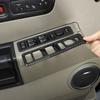 Car Glass Lift Button Decorative Frame Sticker ABS Carbon Fiber Silver For Hummer H2 2003-2007 Car Interior Accessories