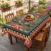 Southeast Ethnic Geometric Waterproof Rectangle Tablecloth Vintage Tribal Pattern Printed Tables Cover for Dinner Kitchen Party