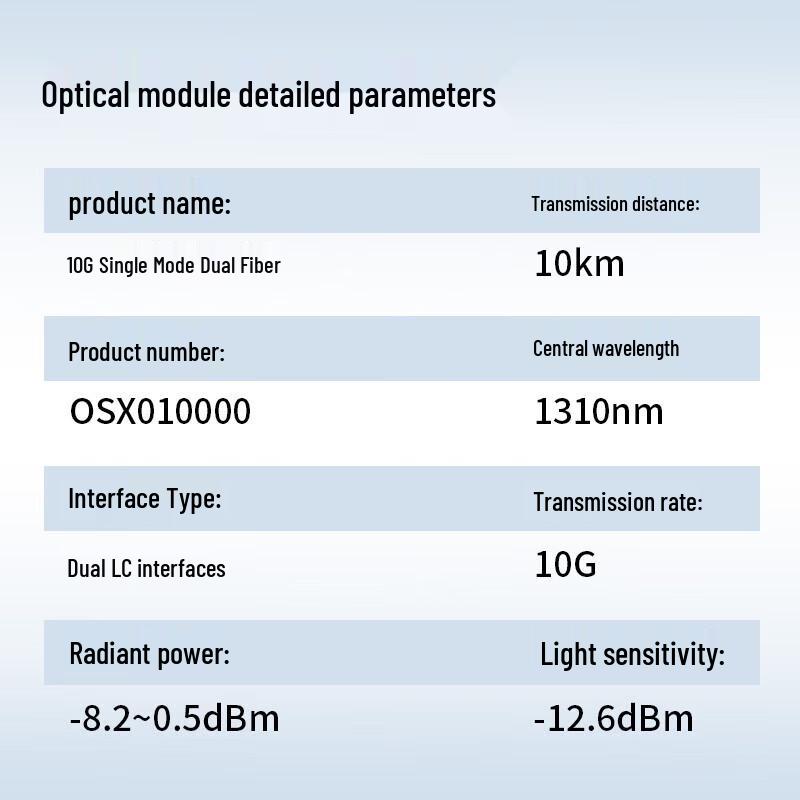 

Huawei 10 Gigabit Single-Mode Fiber Optic Module