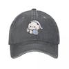 Dudu Sleep Unisex Women Baseball Caps Panda Bear Distressed Denim Hats Cap Vintage Outdoor Summer Adjustable Fit Sun Cap
