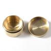 Waterproof Round Brass Box Metal Jewelry Sealed Container Dustproof Storage Box